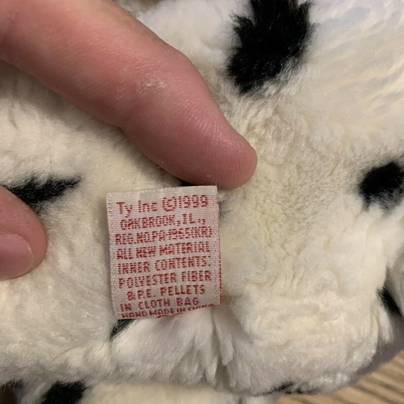 TY Plush DOTTY the Dalmation Dog Beanie Buddy​ - Picture 4 of 4
